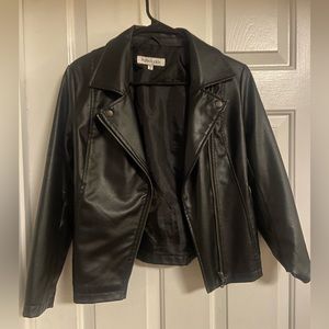 Franki & Jack Black Faux Leather Jacket
